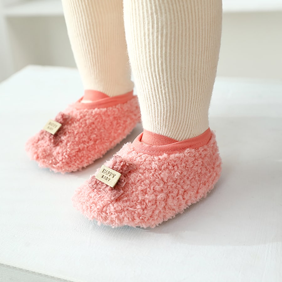 1pair Baby Floor Socks Shoes, Soft Bottom AntiSlip, Keep Warm