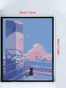 Diy Digital Oil Painting Manufacturer, High Gloss Pigments, Colorful Drawing Board, Flower Theme - 30*30 - View 5