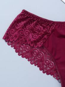 3 件套性感蕾丝三角裤内裤内衣 - 彩色 - 查看 6