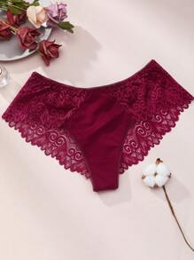 3 件套性感蕾丝三角裤内裤内衣 - 彩色 - 查看 2