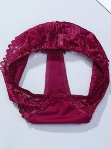 3 件套性感蕾丝三角裤内裤内衣 - 彩色 - 查看 7