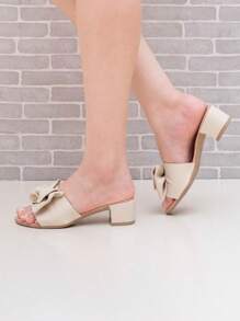 Women Heeled Sandals - màu nâu - Xem 2