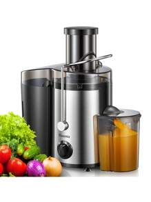 Reemix Licuadoras Para Verduras y Frutas, 500W Licuadora de Acero Inoxidable, Fácil de Limpiar, 2 Modos de Velocidad, 65MM de Boca Ancha, Pies Nondeslizantes, Cepillo Incluido - Negro - View 1
