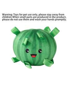 1入組帶有鈴聲和各種質感的毛絨玩具球,適用於所有狗,可作為寵物咬和互動玩具 - 綠色 - 查看 4