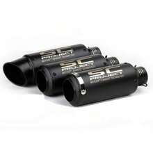 1 Miếng Đen Tròn Miệng phổ cập Thể thao Xe máy Hơi thoát ra Đường ống , Thích hợp Đối với Xe máy Với 38-51mm , Với A - màu đen - Xem 4