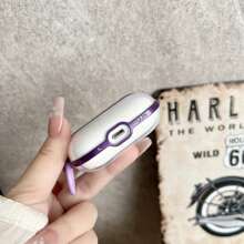 Apple Bluetooth Earphone Case Split Stroke 2-In-1 Transparent Earphone Case Compatible With Apple Airpods Pro2 Earphone Case - Dark Violet - View 7