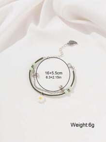 經典綠色數字手錶套裝女款,2入組 - 綠色 - 查看 5