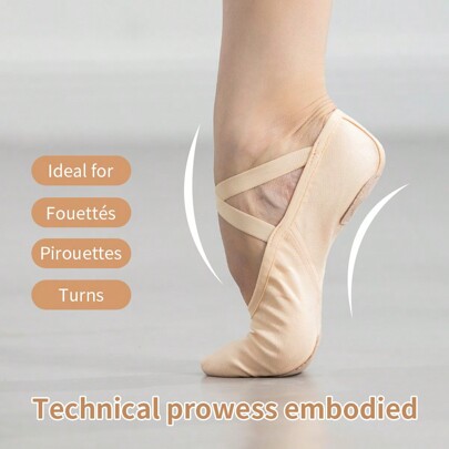 Wuyuan Chaussures De Ballet En Toile Extensible 2 Directions