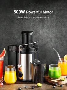 Reemix Licuadoras Para Verduras y Frutas, 500W Licuadora de Acero Inoxidable, Fácil de Limpiar, 2 Modos de Velocidad, 65MM de Boca Ancha, Pies Nondeslizantes, Cepillo Incluido - Negro - View 5