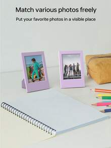 1入組通用迷你3吋經典直式相框 - 紫色 - 查看 8