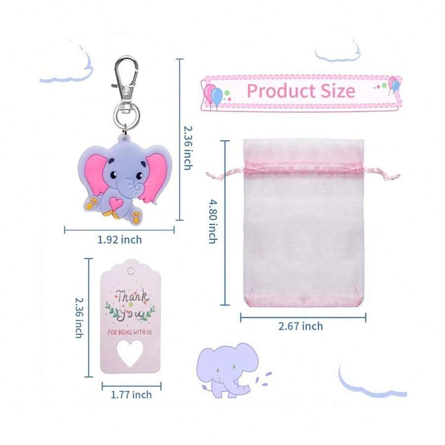 Baby Shower Favors, 30 Sets Guests Return Gifts Include Keychain