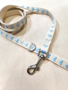 Heart Shaped Sail Pet Chest And Back Traction Set (For Cats And Dogs) - Baby Blue - View 11