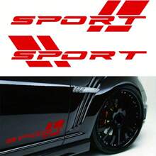 YuliSpy 1 par de pegatina de 5 pulgadas de logotipo deportivo para la aleta del barro del coche/camión como decoración de accesorios de auto en la parte trasera - Negro - Ver 3