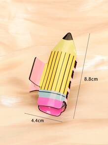 New Arrivals Pencil Holder Clip, A Unique Stationery Gift For Couples, Women And Friends, School Supply For Students, Cute Hair Clip Design - Yellow Hair Claw - View 4