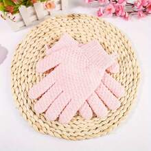 1pc Pink Exfoliating Bath Gloves, Shower Deep Exfoliating Bath Towel Bath Brush, Exfoliating Bath Gloves, Advanced Exquisite Body Scrub And Full Body Massage Spa Beauty Bath Gloves, Men And Women - Pink - View 6