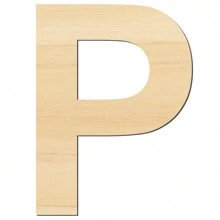 1入組12吋木製數字字母，大號DIY工藝木質字母數字形狀裁剪未完成枚大型木質字母數字形狀裁剪未完成枚大型木質字母數字形狀，適用於牆面裝飾塗鴉婚禮生日派對裝飾，房間家飾 - P - 查看 12