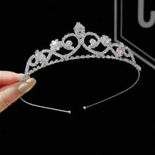1pc Simple & Fashionable Princess Crown Headband Hair Accessory For Girls' Birthday Party Gifts
