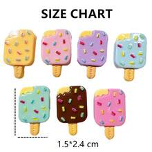 7pcs Candy Colored Ice Cream Bar Shaped Refrigerator Magnets Set, 3d Kitchen Decor - Multicolor - View 3