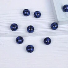 10 顆 16 毫米經典格子圖案圓形木珠適合 Diy 手鍊、項鍊、節日裝飾 - 16mm - 查看 6