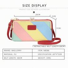 Bolsa Mariconera Moda Mujer Bandolera Cartera Mano Monedero - Rosa - Ver 2
