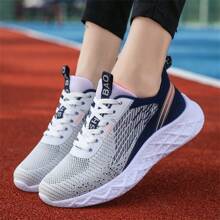 Autumn Starry Sky Couples Running Shoes, Soft Sole, Breathable And Anti-Skid Sports Shoes For Students - Blue and White - View 7