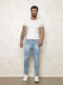 Men Pants - 薄荷藍 - 查看 1