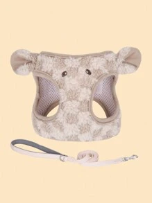 Hp265 Harness Style Dog Leash For Small And Medium Breeds Such As Teddy And Pomeranian - Brown - View 1