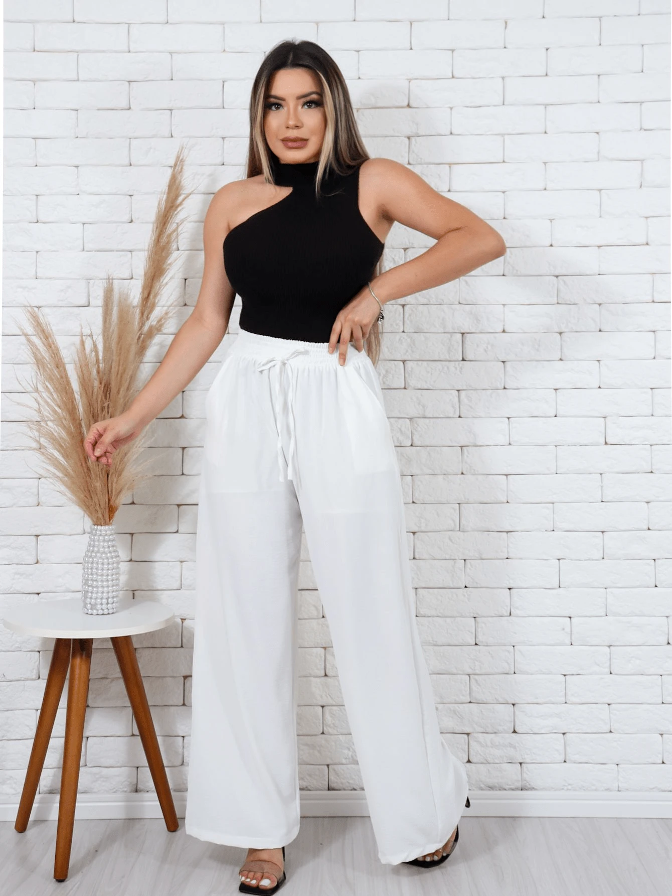 Pantalona com forro femenina