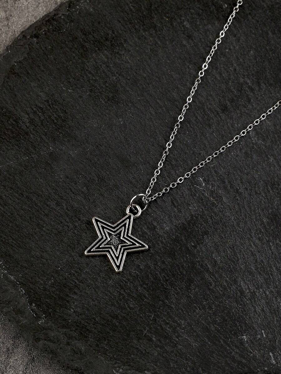 1pc Y2k Stylish Versatile Star Pendant Necklace For Women - Star - View 1