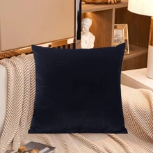 1入組40*40cm方形珊瑚絨枕套,用於家居裝飾、臥室、客廳、辦公室、車內,也稱為坐墊套和枕頭套