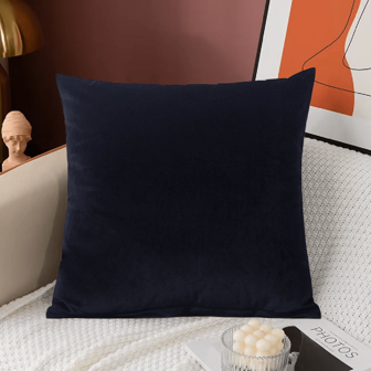 1 Pieza 40*40cm Funda De Almohada De Franela De Coral Cuadrada Para Decoración Del Hogar, Dormitorio, Sala De Estar, Oficina, Automóvil, También Conocida Como Funda De Cojín Y Funda De Almohada