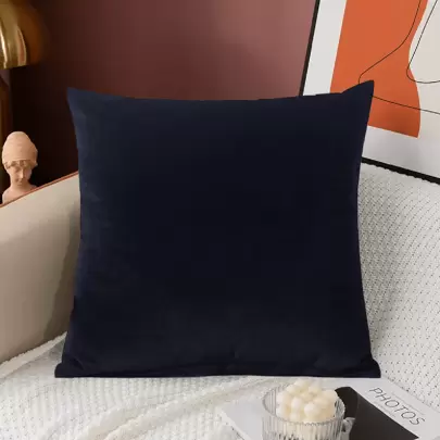 1入組40*40cm方形珊瑚絨枕套,用於家居裝飾、臥室、客廳、辦公室、車內,也稱為坐墊套和枕頭套