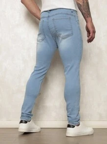 Men Pants - 薄荷藍 - 查看 5