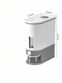飯盒飯桶自動除蟲濕度持久密封飯桶-家用米缸旗艦店高端儲米盒 - 灰色 - 查看 5