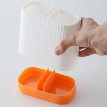 1個文具收納盒,桌面組織器,多功能雙色鉛筆筆筒 - 彩色 - 查看 3