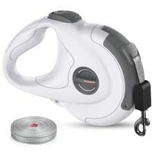 1pc White Pet Leash, Anti-Breakaway, Non-Stuck Rope, Suitable For Walking Dogs Outdoors - White - View 1