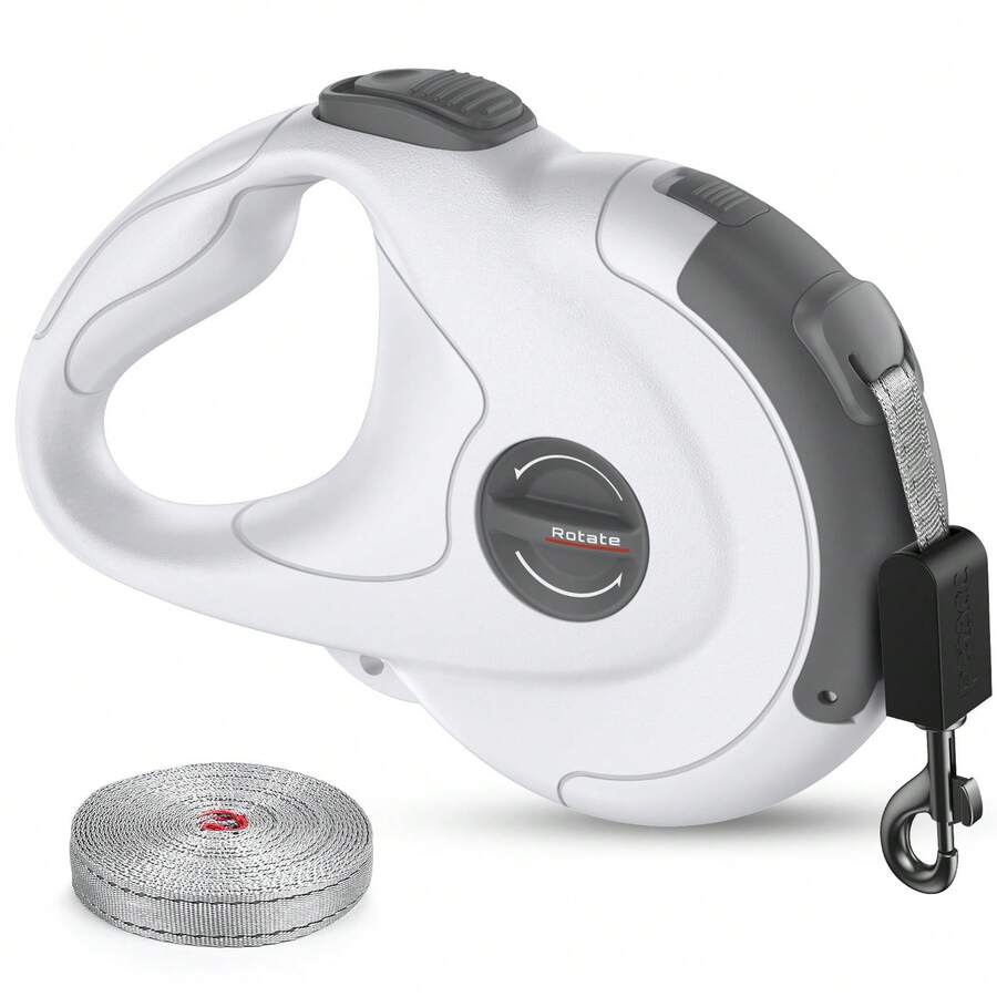 1pc White Pet Leash, Anti-Breakaway, Non-Stuck Rope, Suitable For Walking Dogs Outdoors - White - View 1