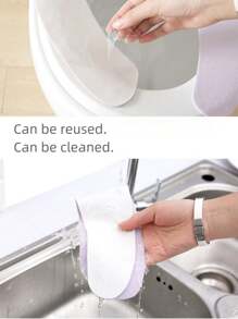 1對通用馬桶座椅貼紙：馬桶座椅加熱墊,馬桶地墊 - 藍色 - 查看 5