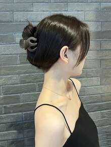 8pcs/Set Morandi Color Shark Clips, Different Sizes, High-End Hair Accessories For Elegant Hairstyles - Multicolor - View 5