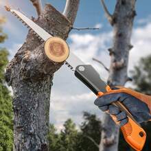 可折疊 Sk5 高碳鋼戶外花園果樹修剪鋸,8.26 英吋/9.84 英吋刀片可選 - 橘色 - 查看 1