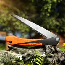 可折疊 Sk5 高碳鋼戶外花園果樹修剪鋸,8.26 英吋/9.84 英吋刀片可選 - 橘色 - 查看 2