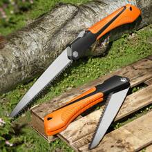 可折疊 Sk5 高碳鋼戶外花園果樹修剪鋸,8.26 英吋/9.84 英吋刀片可選 - 橘色 - 查看 3