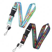1pc Cartoon Detachable Cell Phone Lanyard With Id Card & Key Chain Neck Strap - A1 - View 6