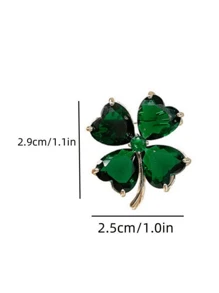 1 PC Lucky Grass Anti Glare Brooch Retro Brooch Fixed Clothing Anti Glare Buckle Elegant Pin