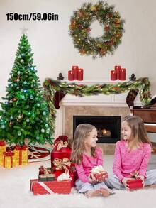 1棵5英尺人造圣诞树，352个枝梢，优质北谷云杉，带可折叠底座，适用于家居、办公室、商店装饰、圣诞装饰、花园装饰 - 綠色 - 查看 3