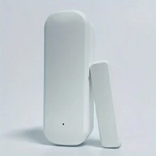 EMASTIFF Sensor de puerta inteligente Tuya WiFi, detector de apertura y cierre de puertas, sistema de  inteligente para el hogar, control a través de la aplicación Smart Life (no incluye baterías)