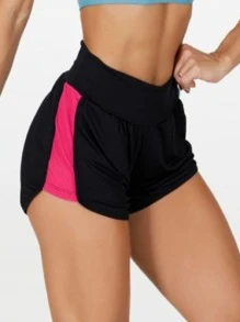 Women Sports Shorts - Màu Hồng Tươi - Xem 1