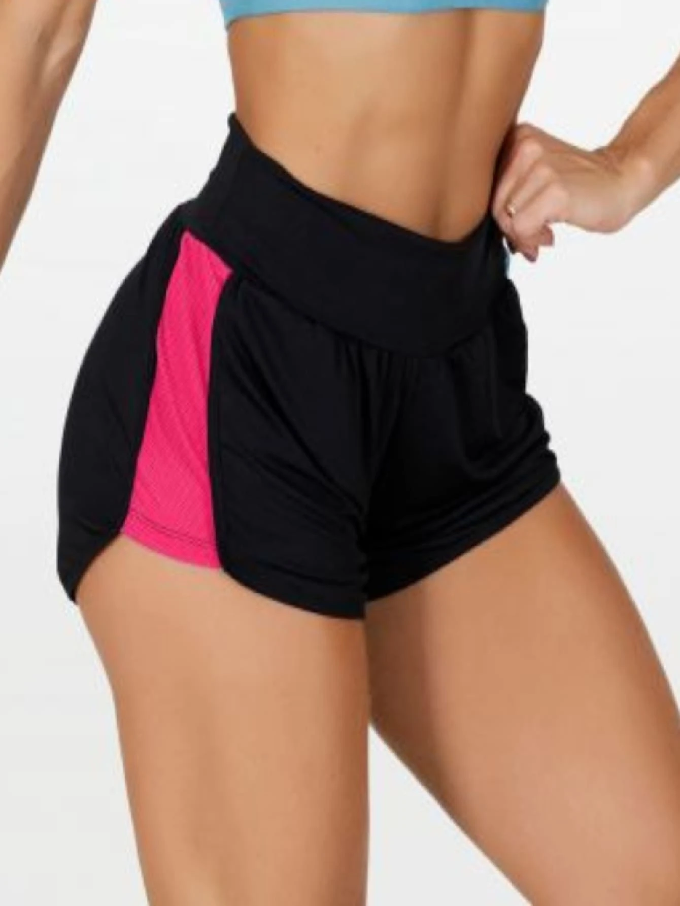 Women Sports Shorts - Màu Hồng Tươi - Xem 1