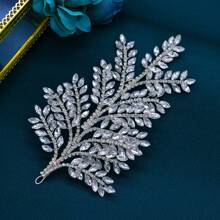 1pc Silver Rhinestone Bridal Headpiece - Silver - View 8