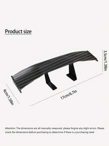 Car Mini Spoiler Wing - Black - View 5
